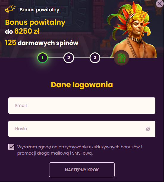 Bizzo Casino rejestracji